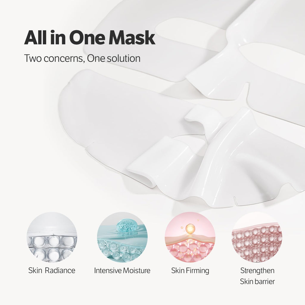 SUNGBOON EDITOR Deep Collagen Overnight Mask Hydrating Mask for Glass Skin, Wrinkle Care, Firming & Pore Refining 2,160,000PPB Collagen + 9 Peptides Korean Skincare, 4ea, Gifts for Women