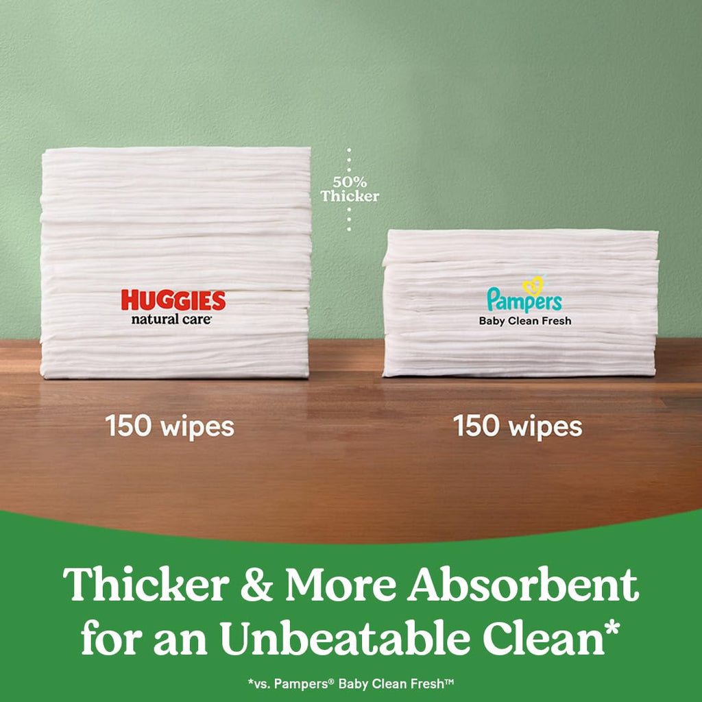 Huggies Natural Care Sensitive Baby Wipes, Unscented, 15 Packs, 960 Wipes