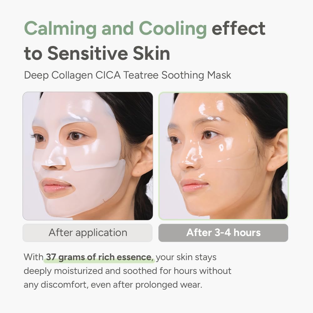 SUNGBOON EDITOR Deep Collagen Overnight Mask Hydrating Mask for Glass Skin, Wrinkle Care, Firming & Pore Refining 2,160,000PPB Collagen + 9 Peptides Korean Skincare, 4ea, Gifts for Women