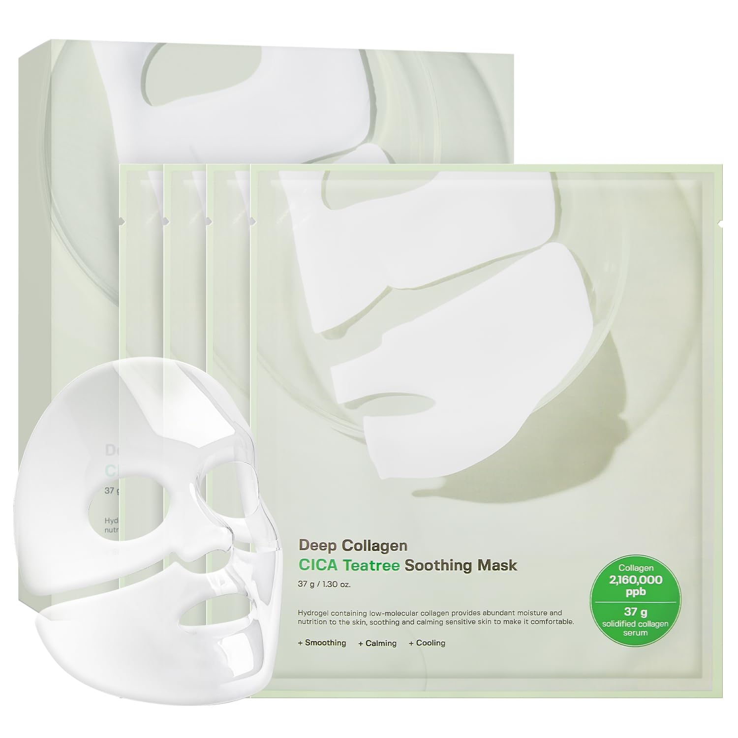 SUNGBOON EDITOR Deep Collagen Overnight Mask Hydrating Mask for Glass Skin, Wrinkle Care, Firming & Pore Refining 2,160,000PPB Collagen + 9 Peptides Korean Skincare, 4ea, Gifts for Women