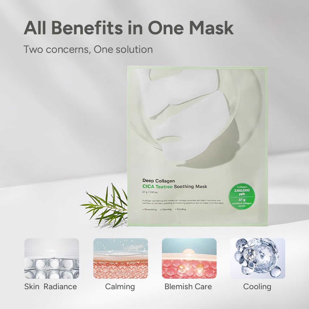 SUNGBOON EDITOR Deep Collagen Overnight Mask Hydrating Mask for Glass Skin, Wrinkle Care, Firming & Pore Refining 2,160,000PPB Collagen + 9 Peptides Korean Skincare, 4ea, Gifts for Women