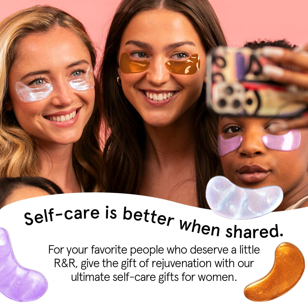 grace & stella Retinol Under Eye Patches for Puffy Eyes & Dark Circles - Restoring Gel Under Eye Masks with Hyaluronic Acid - Birthday Gifts for Women, Bachelorette Party Favors (Purple, 24 Pairs)