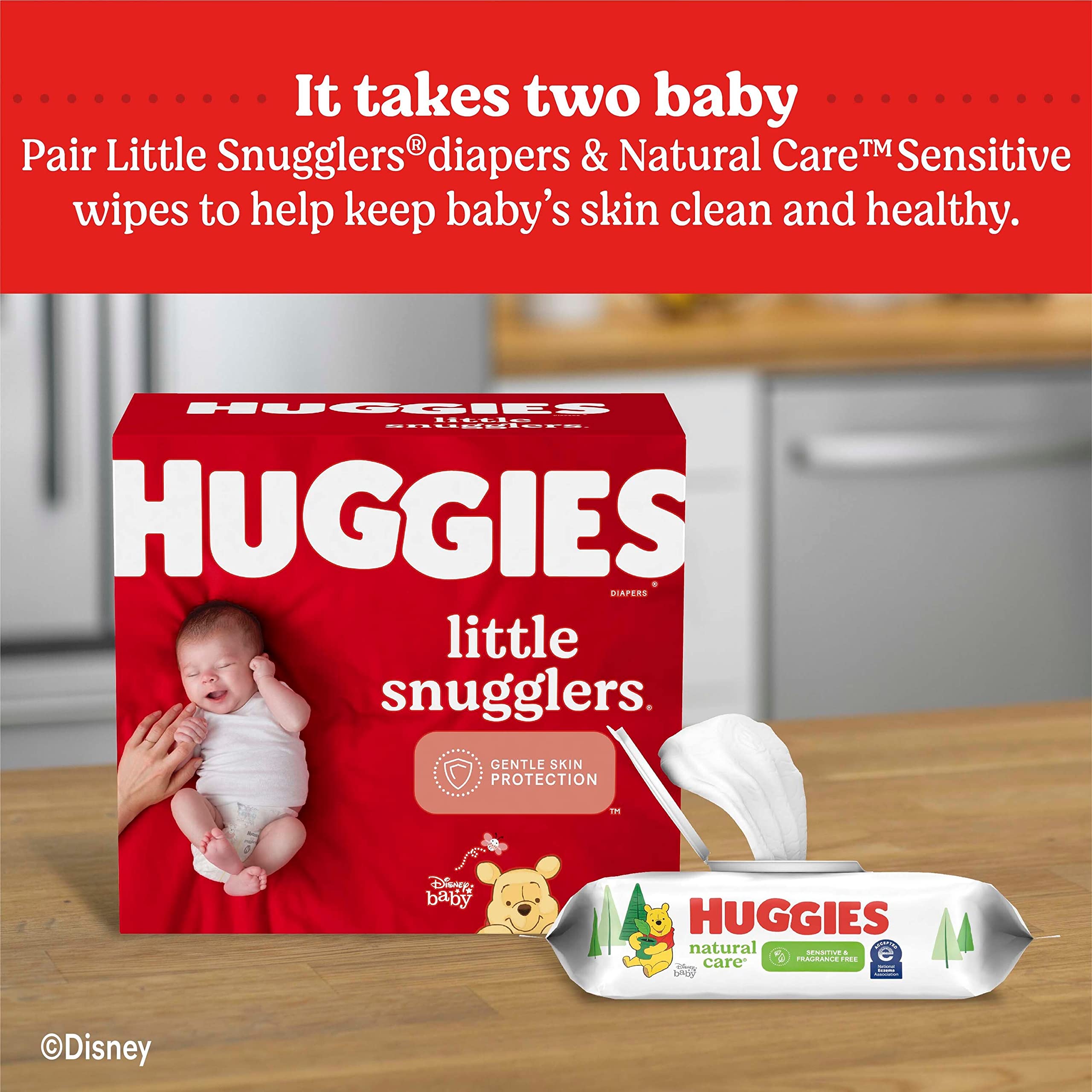 Huggies Natural Care Sensitive Baby Wipes, Unscented, 15 Packs, 960 Wipes