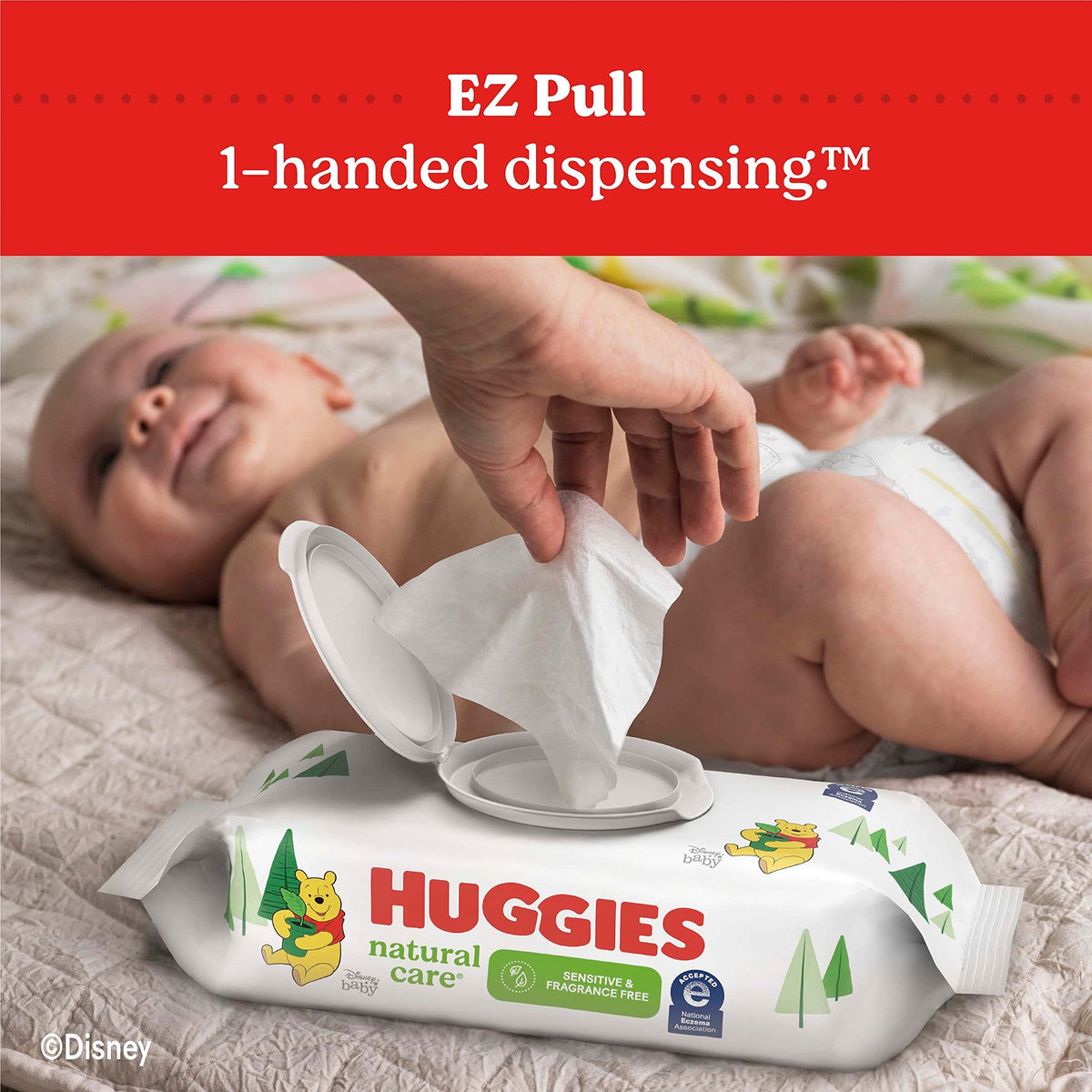 Huggies Natural Care Sensitive Baby Wipes, Unscented, 15 Packs, 960 Wipes