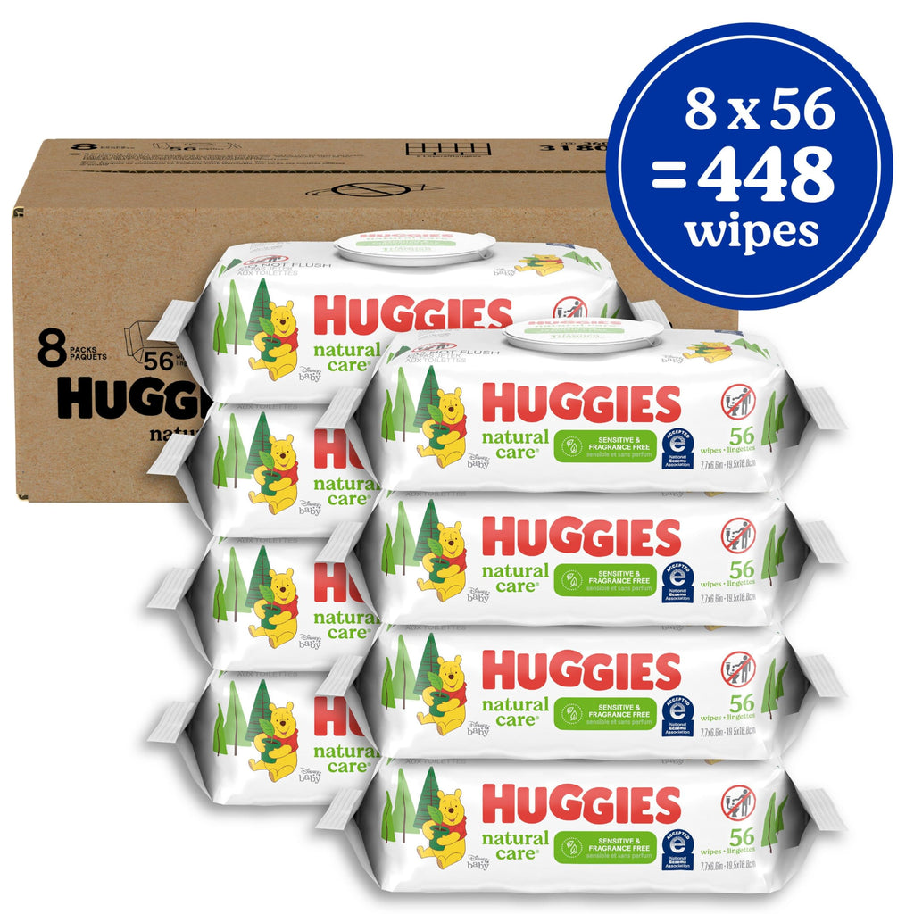 Huggies Natural Care Sensitive Baby Wipes, Unscented, 15 Packs, 960 Wipes