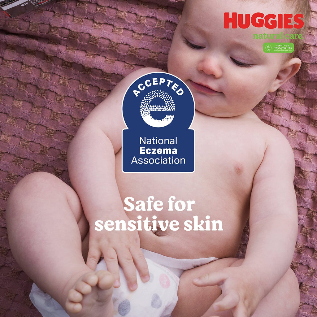 Huggies Natural Care Sensitive Baby Wipes, Unscented, 15 Packs, 960 Wipes